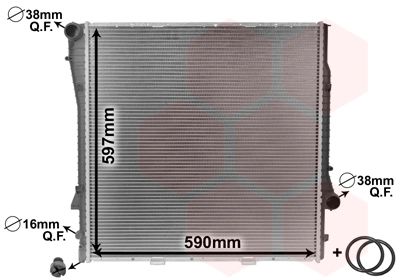 VAN WEZEL Radiaator,mootorijahutus 06002275